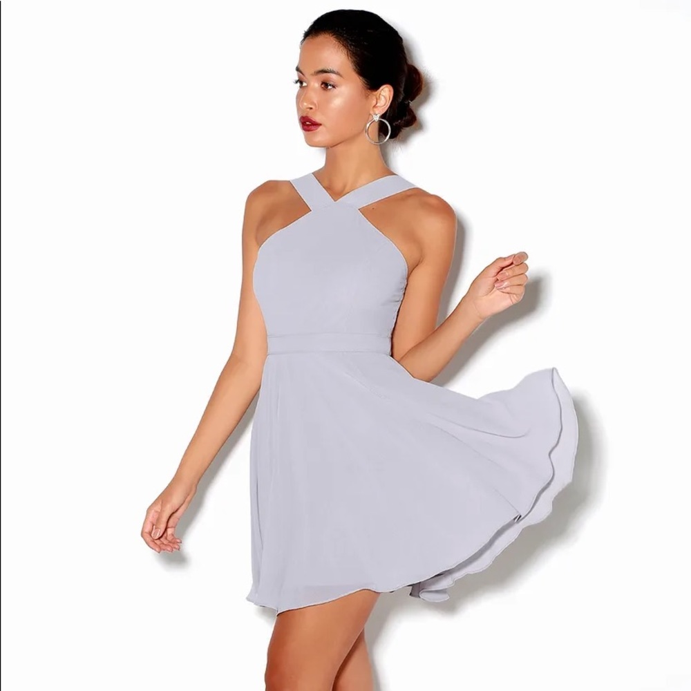 Lulus Lilac Gray Formal Dress